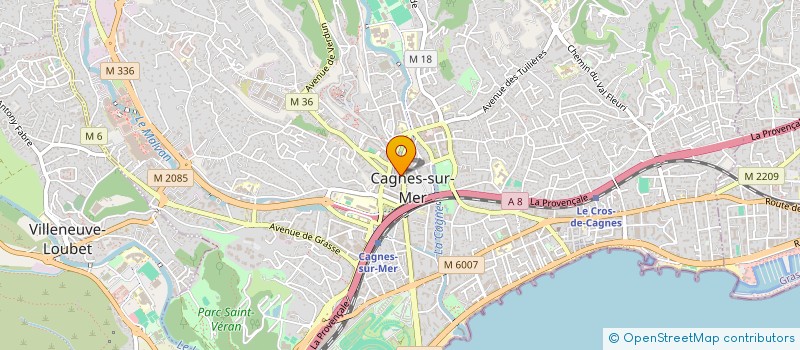 localisation de l'entreprise MONSIEUR MOHAMED AJAL à CAGNES-SUR-MER