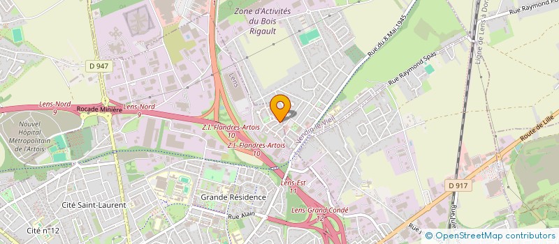 localisation de l'entreprise MONSIEUR MOHAMED AJJI  LENS