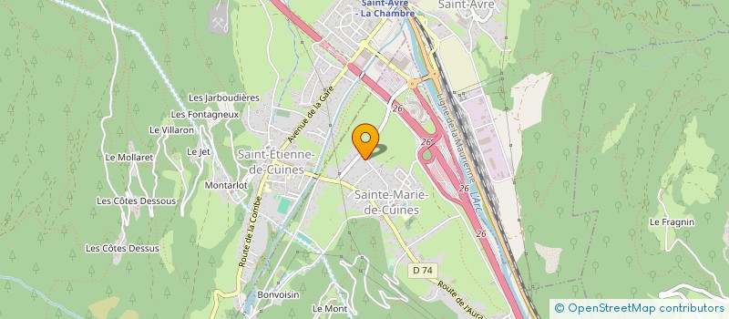 localisation de l'entreprise MONSIEUR MOHAMED AJOUAOU  SAINTE-MARIE-DE-CUINES