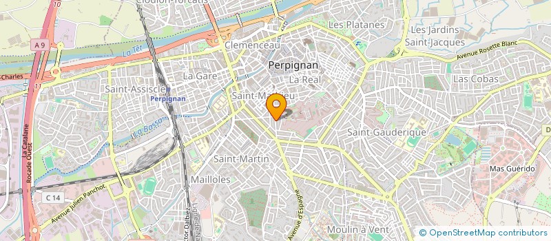 localisation de l'entreprise MONSIEUR MOHAMED AKACHAR  PERPIGNAN