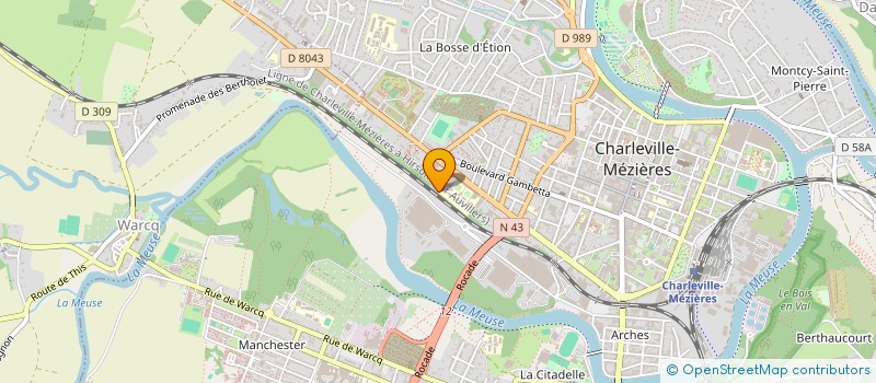 localisation de l'entreprise MONSIEUR MOHAMED AKANI  CHARLEVILLE-MEZIERES