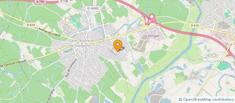 localisation de l'entreprise MONSIEUR MOHAMED AKANNI  SAINT-ANDRE-DE-SANGONIS