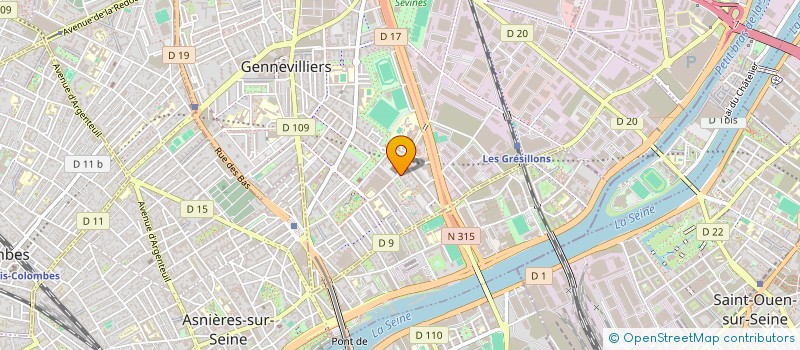 localisation de l'entreprise MONSIEUR MOHAMED AKBILI  GENNEVILLIERS