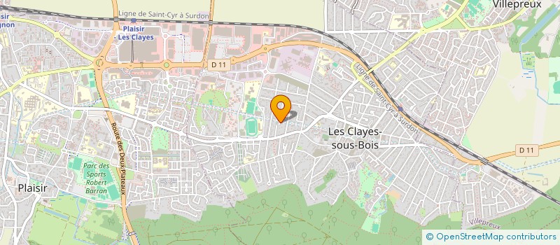 localisation de l'entreprise MONSIEUR MOHAMED AKHAROUID  LES CLAYES-SOUS-BOIS