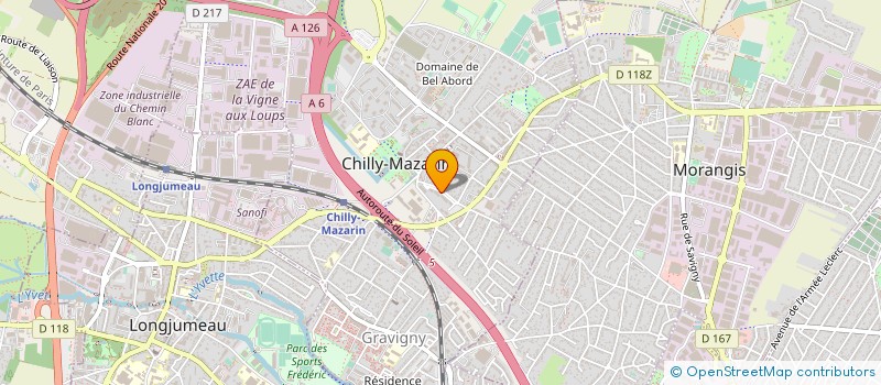 localisation de l'entreprise MONSIEUR MOHAMED AKIM RAFIKI  CHILLY-MAZARIN