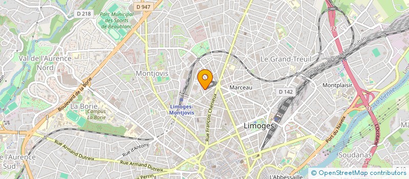 localisation de l'entreprise MONSIEUR MOHAMED AL WAHASHI à LIMOGES