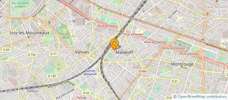 localisation de l'entreprise MONSIEUR MOHAMED ALI AYAIDA  MALAKOFF