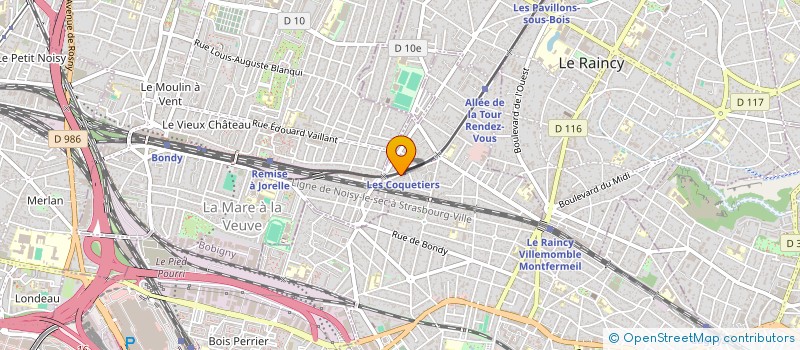 localisation de l'entreprise MONSIEUR MOHAMED ALI BEN DLALA  VILLEMOMBLE