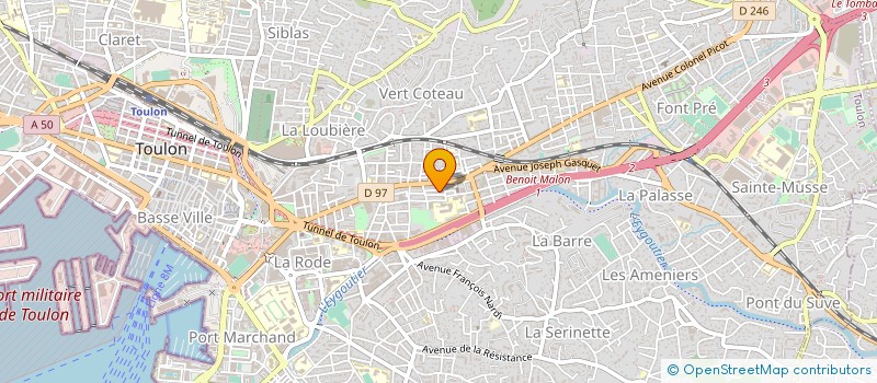 localisation de l'entreprise MONSIEUR MOHAMED-ALI BEN HASSEN  TOULON