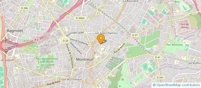 localisation de l'entreprise MONSIEUR MOHAMED ALI BOKHARI à MONTREUIL