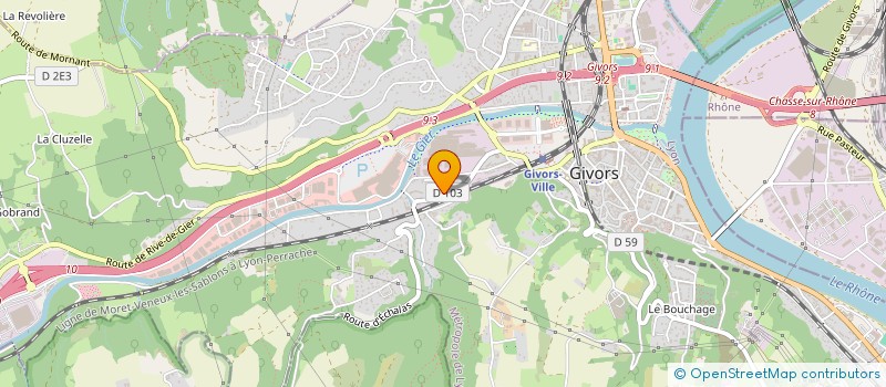 localisation de l'entreprise MONSIEUR MOHAMED-ALI BOUGUERROUMA  GIVORS