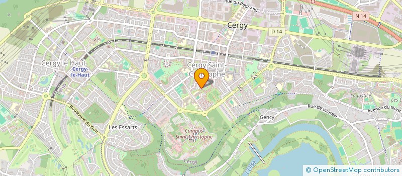 localisation de l'entreprise MONSIEUR MOHAMED ALI DICKO  CERGY