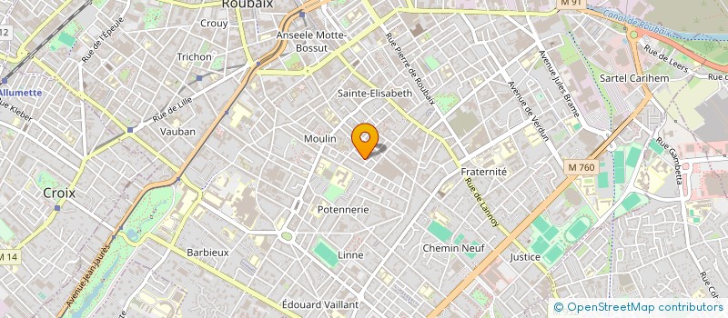 localisation de l'entreprise MONSIEUR MOHAMED ALI LEBSIR  ROUBAIX