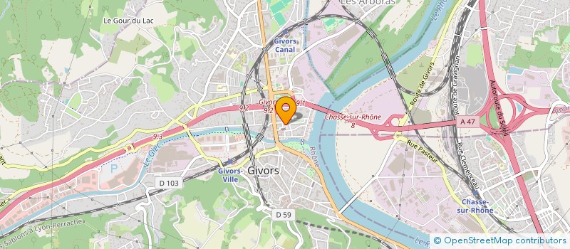 localisation de l'entreprise MONSIEUR MOHAMED ALI LITIM  GIVORS