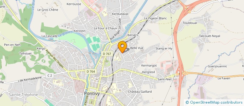 localisation de l'entreprise MONSIEUR MOHAMED ALI REJEB  PONTIVY