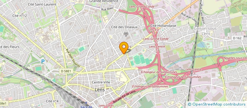 localisation de l'entreprise MONSIEUR MOHAMED ALI RHOUMA  LENS