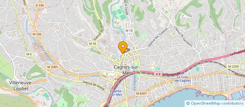 localisation de l'entreprise MONSIEUR MOHAMED ALI TAIEB à CAGNES-SUR-MER