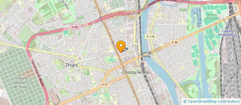 localisation de l'entreprise MONSIEUR MOHAMED ALLAGUI à CHOISY-LE-ROI
