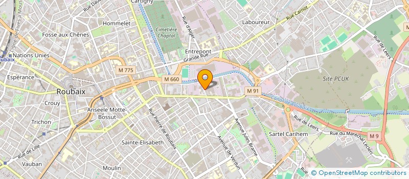 localisation de l'entreprise MONSIEUR MOHAMED ALLALIA  ROUBAIX