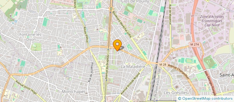 localisation de l'entreprise MONSIEUR MOHAMED ALLOUCH à DIJON
