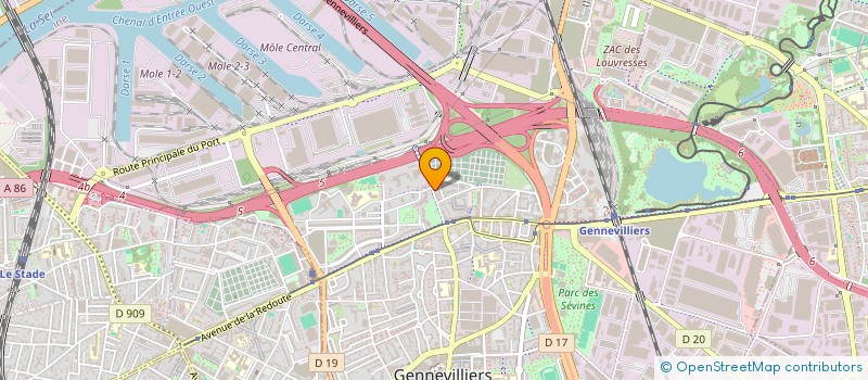 localisation de l'entreprise MONSIEUR MOHAMED ALY à GENNEVILLIERS