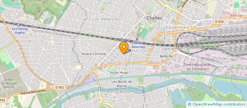 localisation de l'entreprise MONSIEUR MOHAMED ALY LEWFAH  CHELLES