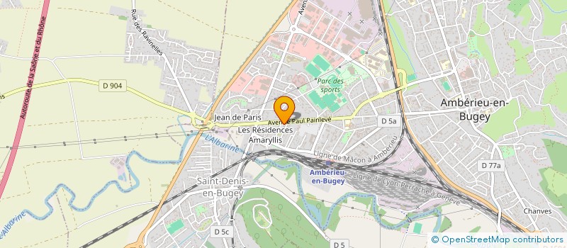 localisation de l'entreprise MONSIEUR MOHAMED AMDOUNI  AMBERIEU-EN-BUGEY