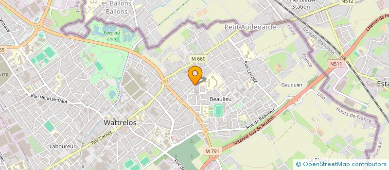 localisation de l'entreprise MONSIEUR MOHAMED AMER  WATTRELOS