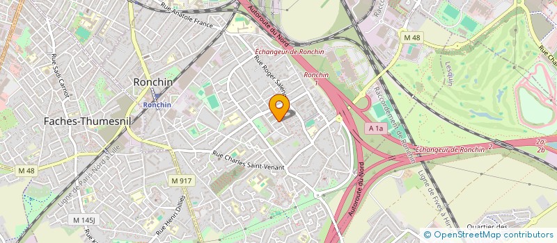 localisation de l'entreprise MONSIEUR MOHAMED AMIAR  RONCHIN