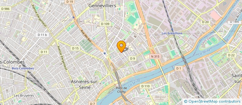 localisation de l'entreprise MONSIEUR MOHAMED AMIN MADOURI  GENNEVILLIERS