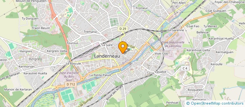 localisation de l'entreprise MONSIEUR MOHAMED-AMINE AOUDI  LANDERNEAU