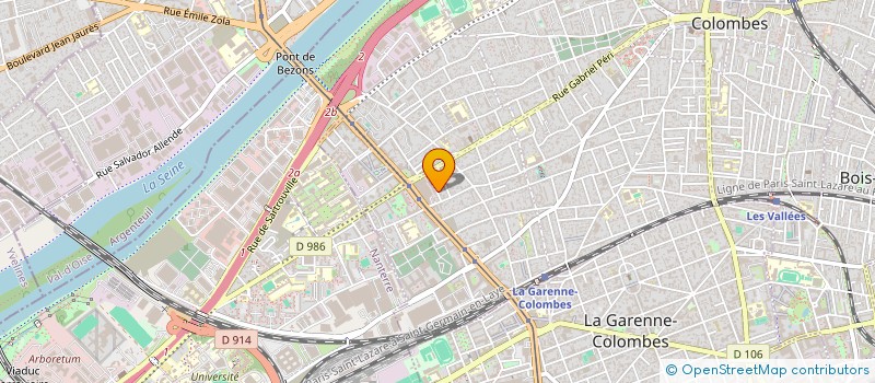 localisation de l'entreprise MONSIEUR MOHAMED-AMINE BEKKOUCHE à COLOMBES