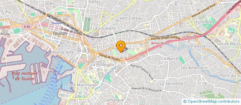 localisation de l'entreprise MONSIEUR MOHAMED AMINE BELLIZI  TOULON