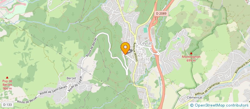 localisation de l'entreprise MONSIEUR MOHAMED-AMINE FOURA  CEYRAT