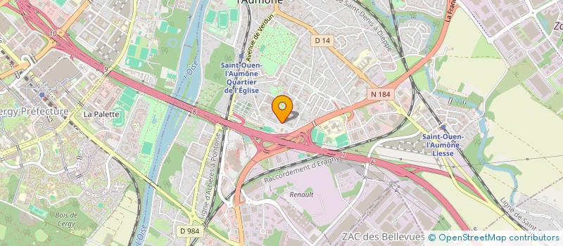 localisation de l'entreprise MONSIEUR MOHAMED-AMINE GUEYE à SAINT-OUEN-L'AUMONE