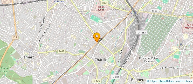 localisation de l'entreprise MONSIEUR MOHAMED AMINE GUICHENITI à CHATILLON