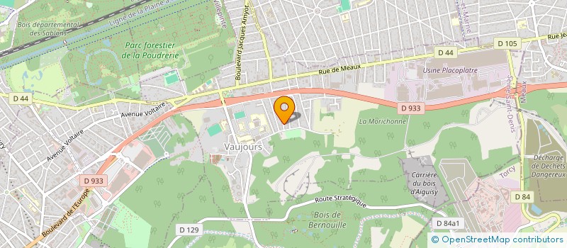 localisation de l'entreprise MONSIEUR MOHAMED-AMINE JAOUANI  VAUJOURS