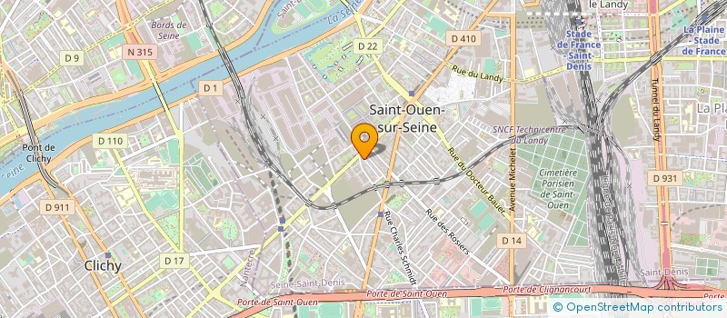localisation de l'entreprise MONSIEUR MOHAMED AMINE KLICH à SAINT-OUEN-SUR-SEINE