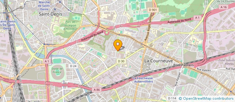 localisation de l'entreprise MONSIEUR MOHAMED AMINE MADANI à LA COURNEUVE