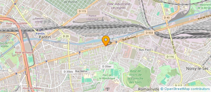 localisation de l'entreprise MONSIEUR MOHAMED-AMINE MEHTOUGUI  PANTIN