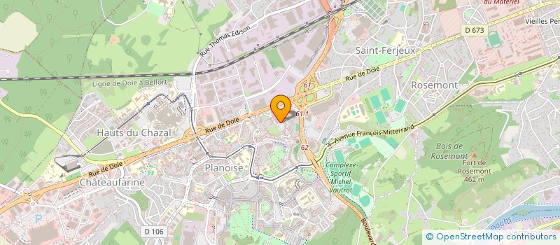 localisation de l'entreprise MONSIEUR MOHAMED AMINE MOHAMED AMINE  BESANCON