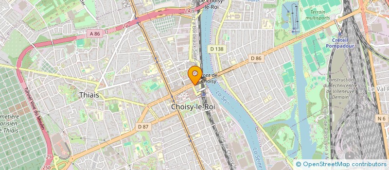 localisation de l'entreprise MONSIEUR MOHAMED-AMINE SAGAR  CHOISY-LE-ROI