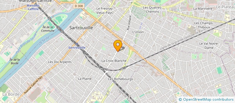 localisation de l'entreprise MONSIEUR MOHAMED AMMOUCHE  SARTROUVILLE