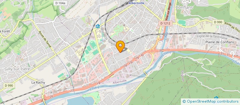 localisation de l'entreprise MONSIEUR MOHAMED AMOR CHELIHI  ALBERTVILLE