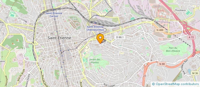 localisation de l'entreprise MONSIEUR MOHAMED AMRAOUI  SAINT-ETIENNE