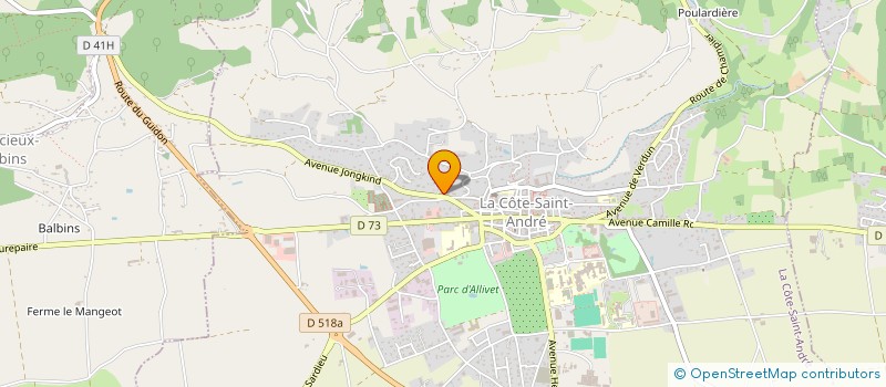 localisation de l'entreprise MONSIEUR MOHAMED AMRI  LA COTE-SAINT-ANDRE