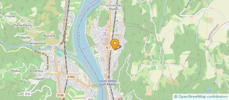 localisation de l'entreprise MONSIEUR MOHAMED AMRI à SAINT-VALLIER