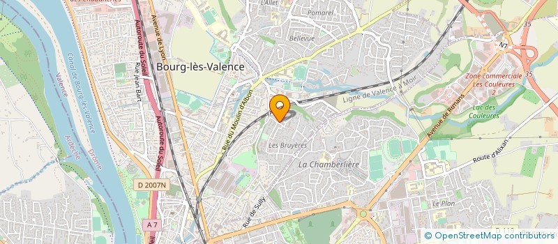 localisation de l'entreprise MONSIEUR MOHAMED AMRI  BOURG-LES-VALENCE