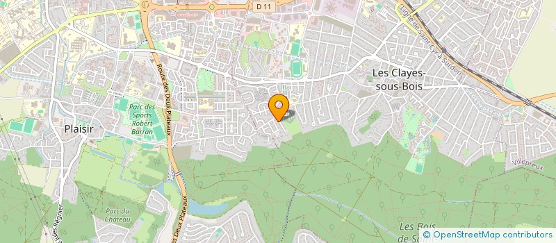 localisation de l'entreprise MONSIEUR MOHAMED AMZIANE  LES CLAYES-SOUS-BOIS