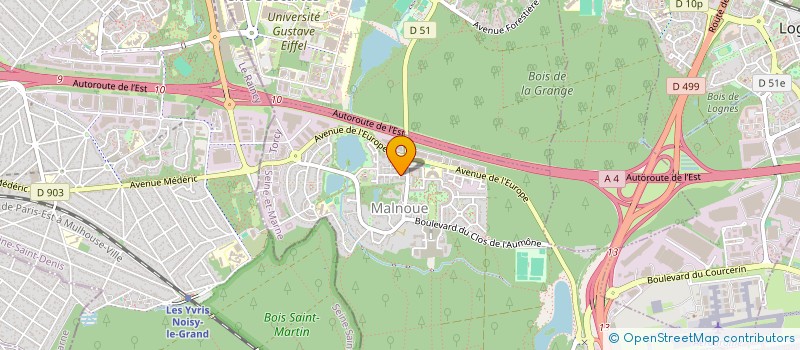 localisation de l'entreprise MONSIEUR MOHAMED  ANIS HALAOUAT  EMERAINVILLE